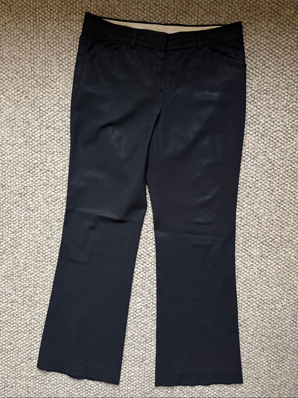 Theory Black Boot-Cut Dress Pants